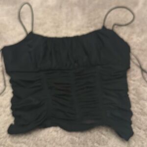 Princess Polly size US2 cropped black camisole